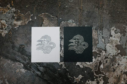 Time Flies Screen Printed Poster - 8x10