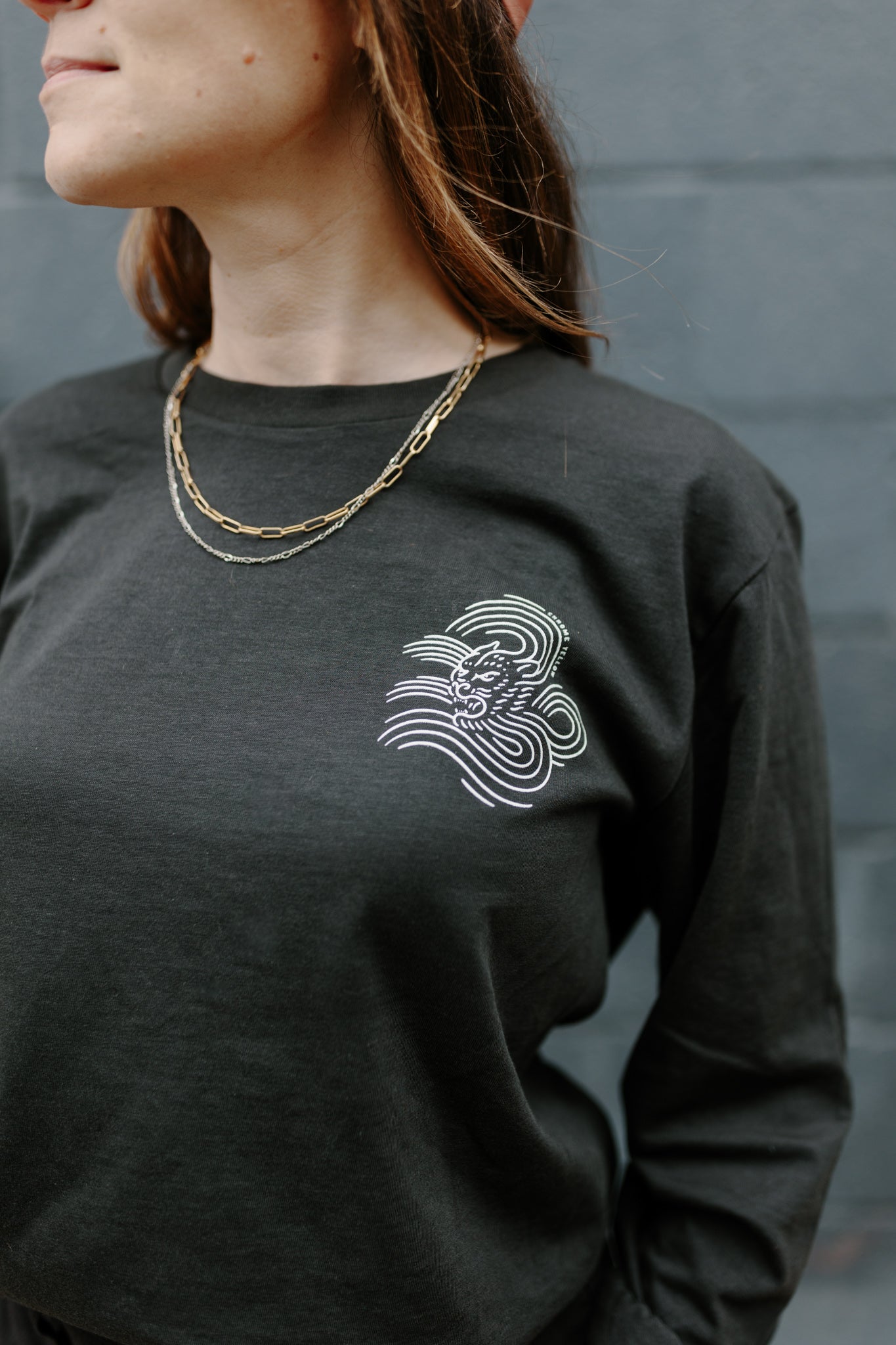 Time Flies Long Sleeve T - Coal