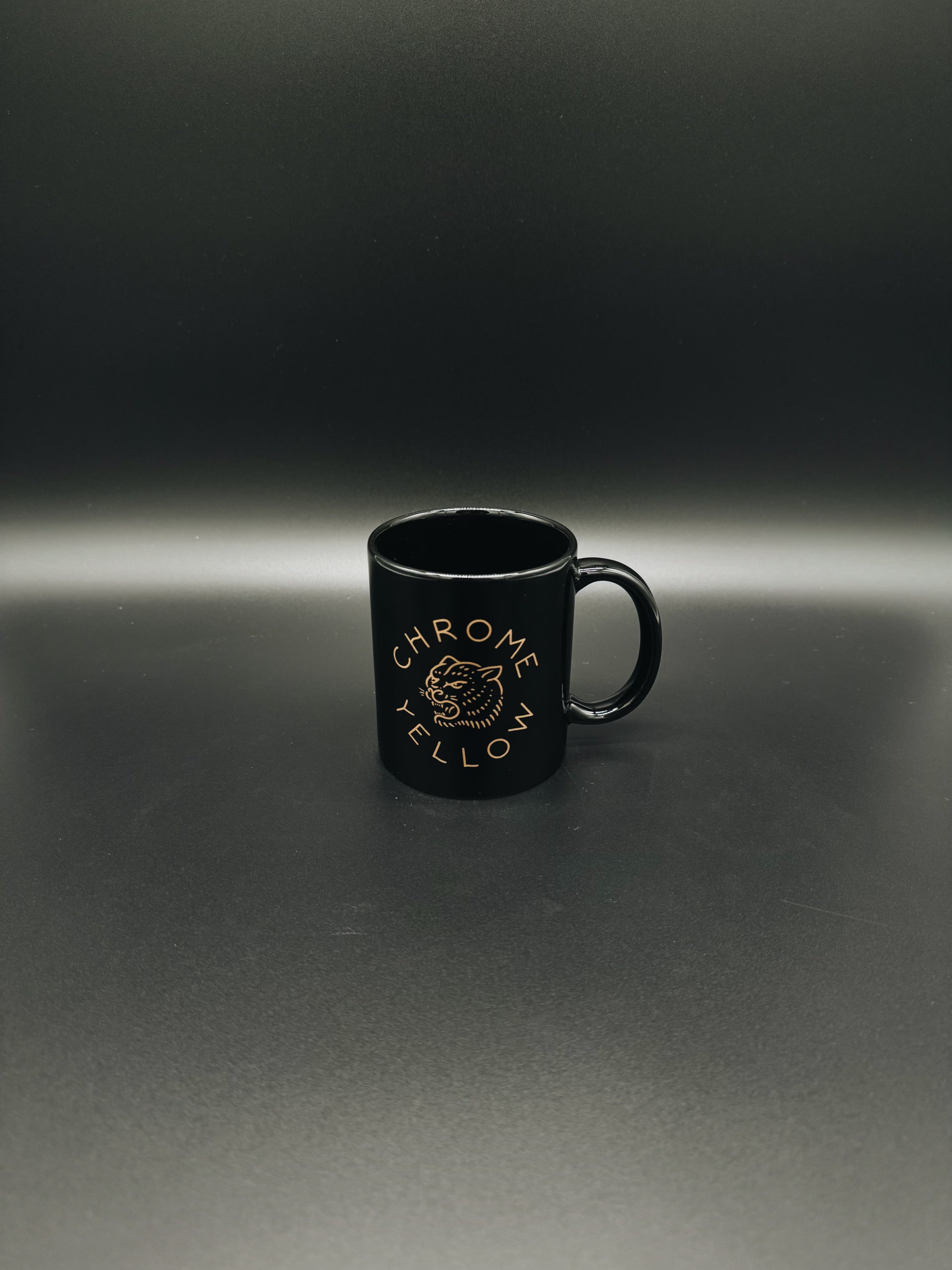 CY Tiger Mug - Black &amp; Matte Gold